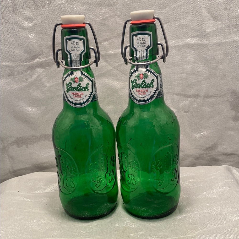 Grolsch Premium Lager Green Bottles